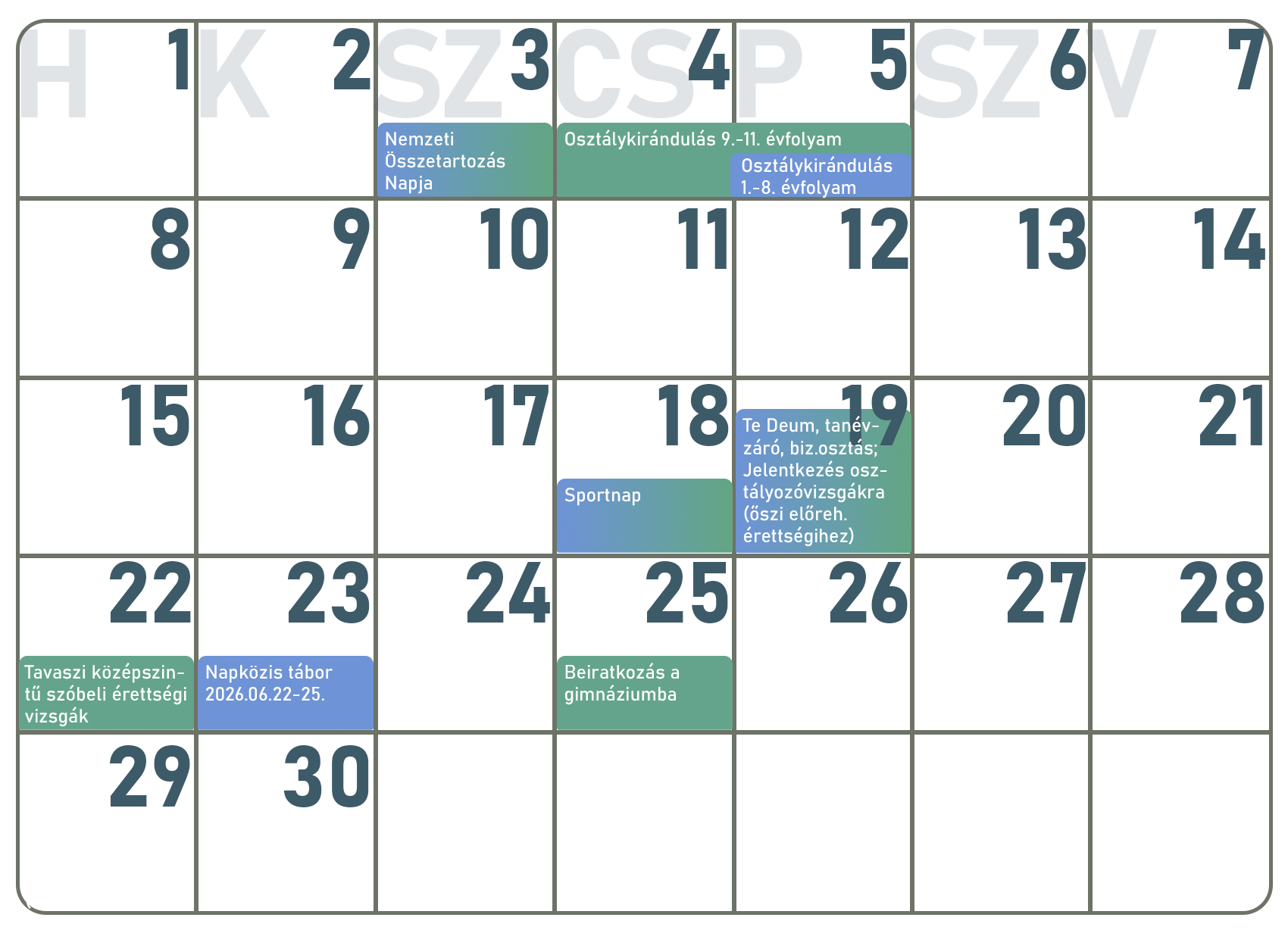 programnaptár 2026 január
